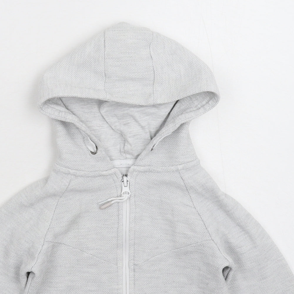 Primark Girls Grey   Full Zip Hoodie Size 6-7 Years
