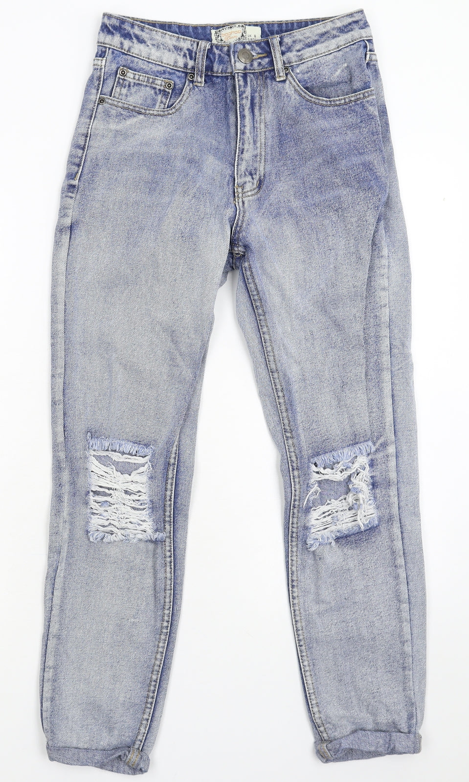 Boohoo Womens Blue  Denim Skinny Jeans Size 6 L26 in
