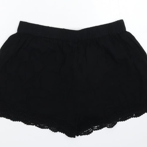 Papaya Womens Black   Hot Pants Shorts Size 14