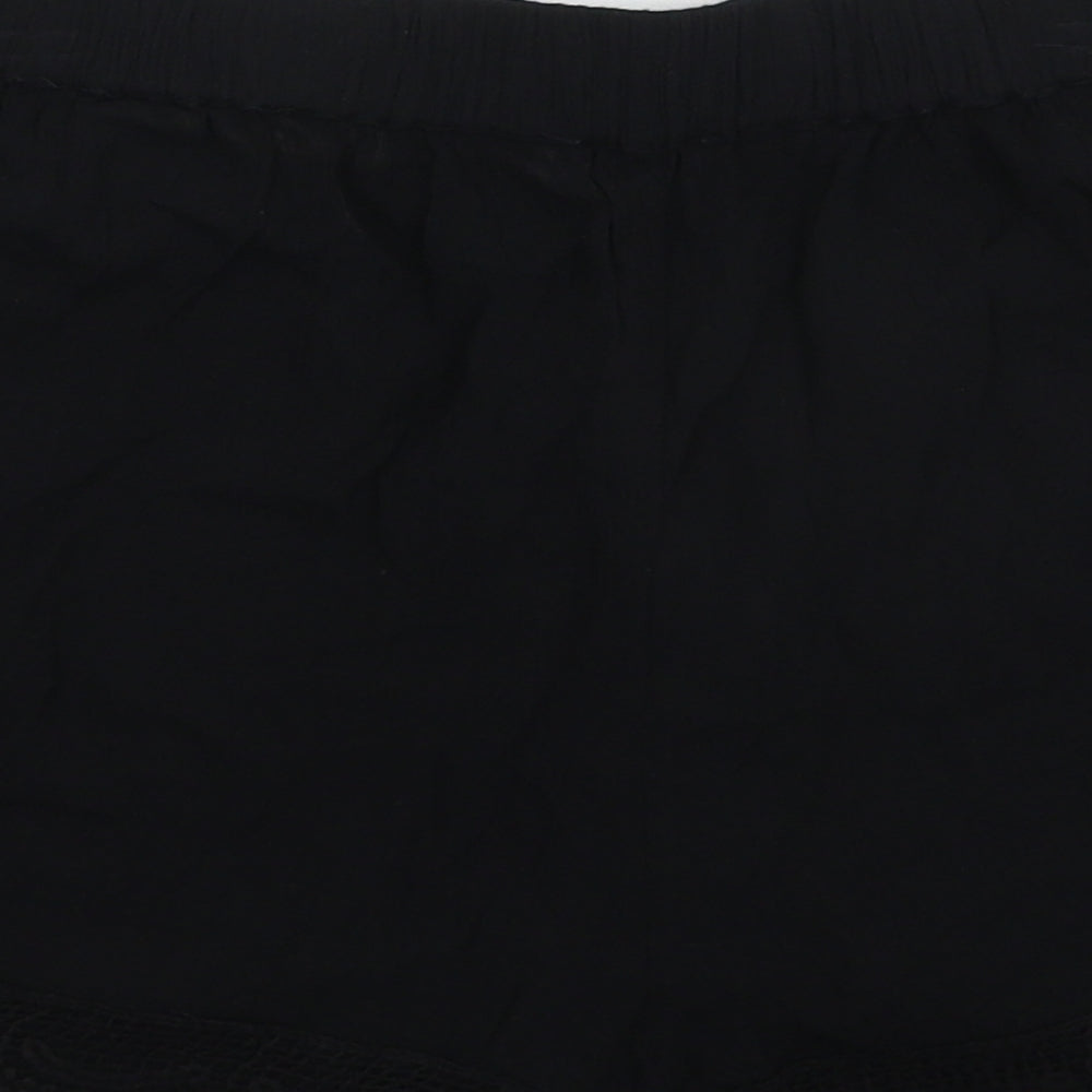 Papaya Womens Black   Hot Pants Shorts Size 14
