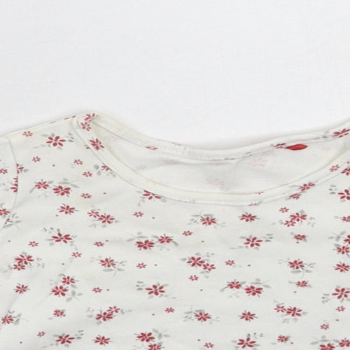 NEXT Baby White Floral  Basic T-Shirt Size 0-3 Months