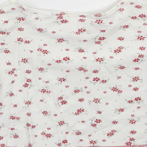 NEXT Baby White Floral  Basic T-Shirt Size 0-3 Months