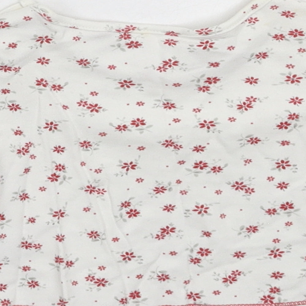 NEXT Baby White Floral  Basic T-Shirt Size 0-3 Months