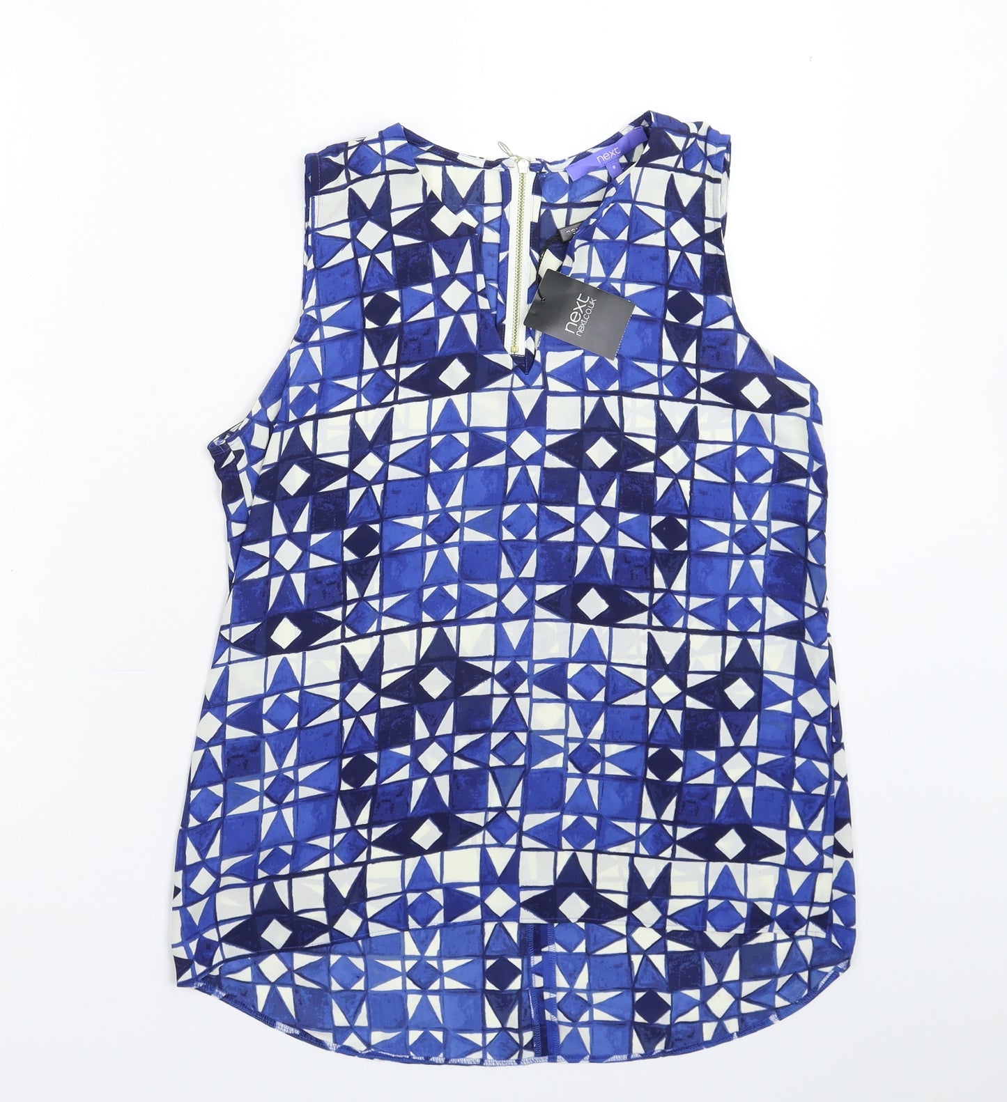 NEXT Womens Multicoloured Geometric  Basic Tank Size 8