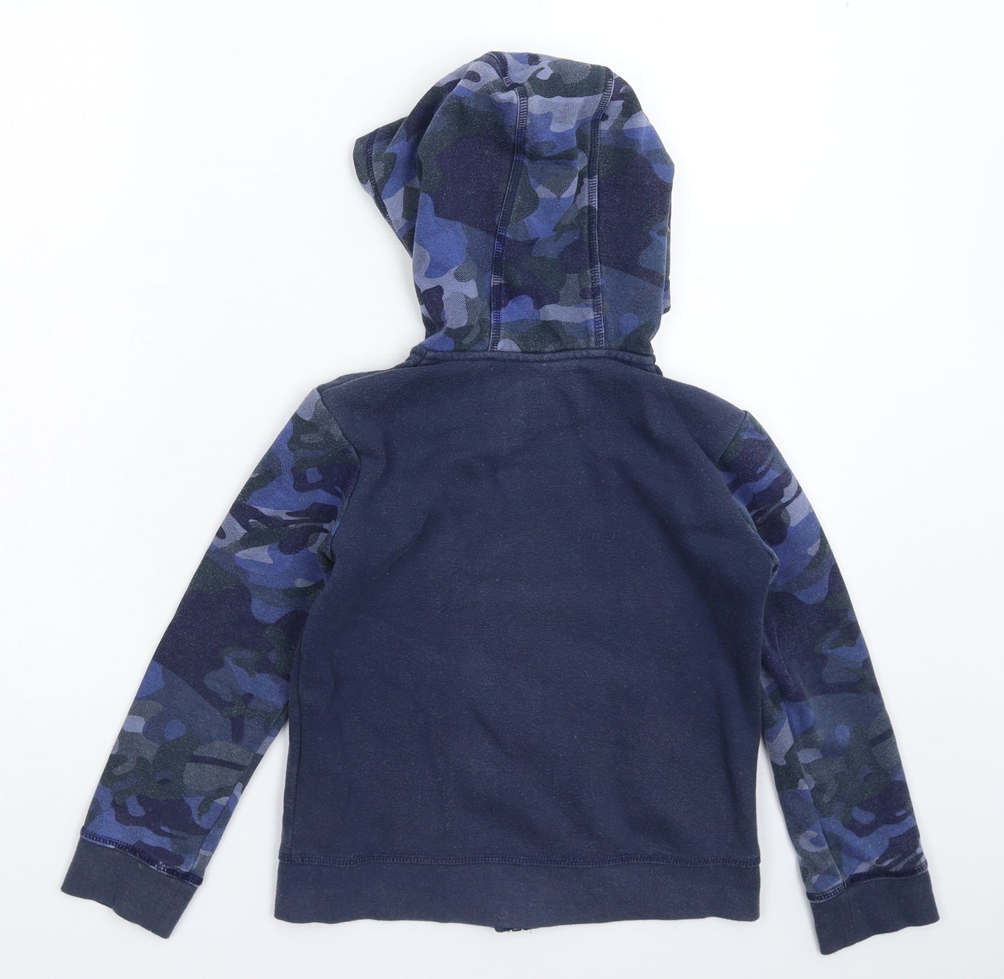 Nike Boys Blue Camouflage  Full Zip Hoodie Size 6-7 Years