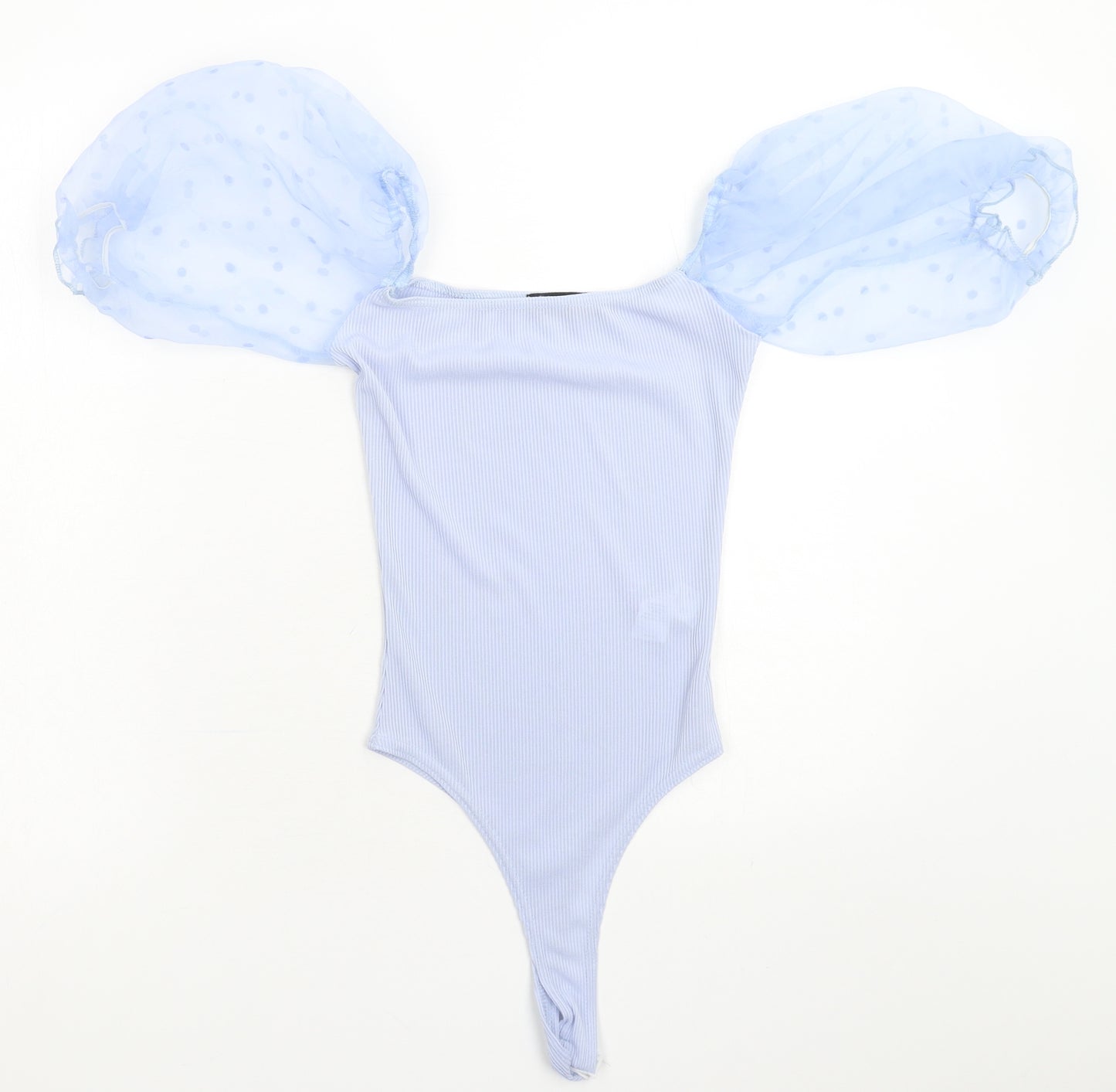 PRETTYLITTLETHING Womens Blue   Bodysuit One-Piece Size 6