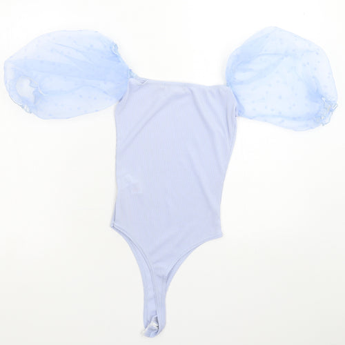 PRETTYLITTLETHING Womens Blue   Bodysuit One-Piece Size 6