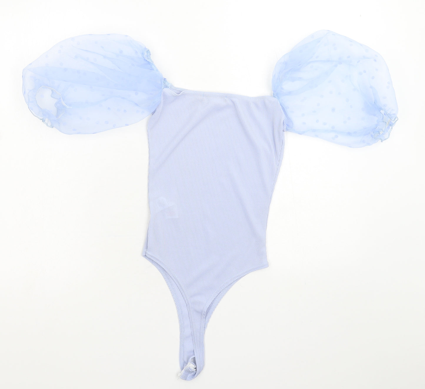 PRETTYLITTLETHING Womens Blue   Bodysuit One-Piece Size 6