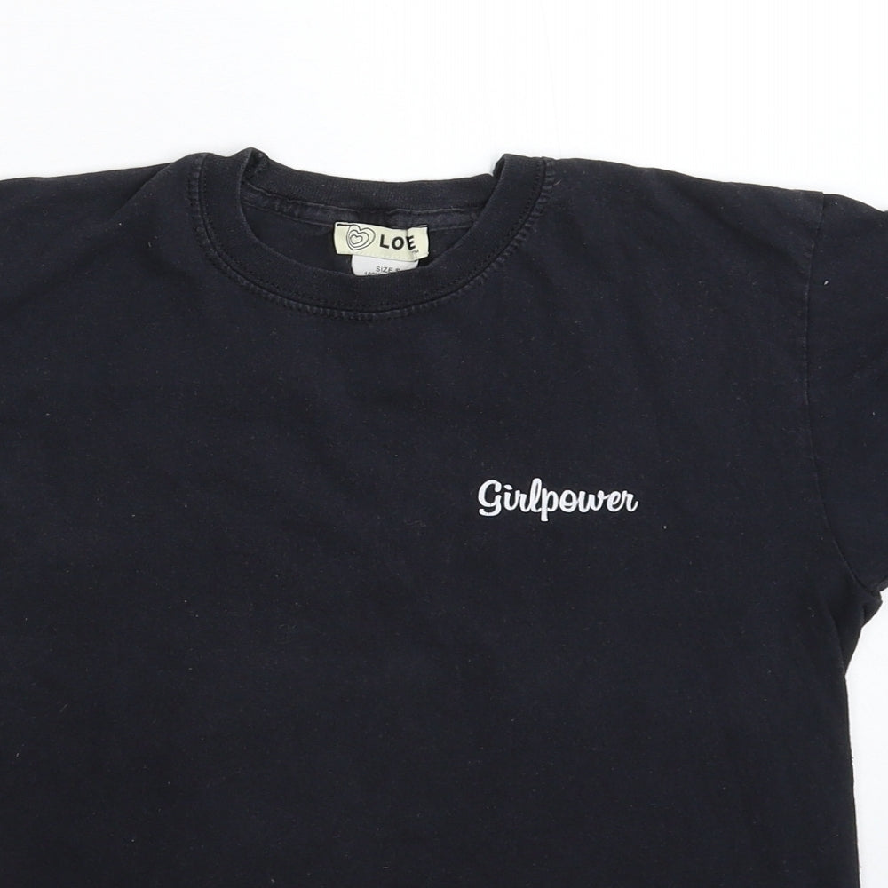 Preworn Womens Black   Basic T-Shirt Size S