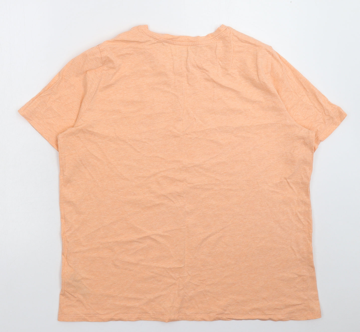 Marks and Spencer Womens Beige   Basic T-Shirt Size 18