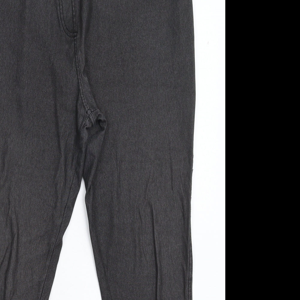 Papaya Womens Grey  Denim Jegging Jeans Size 16 L24 in