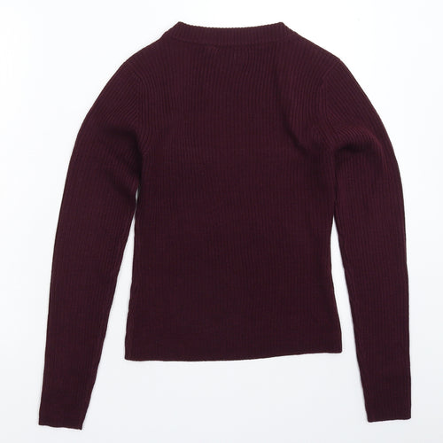 Brave Soul Womens Brown  Knit Pullover Jumper Size S