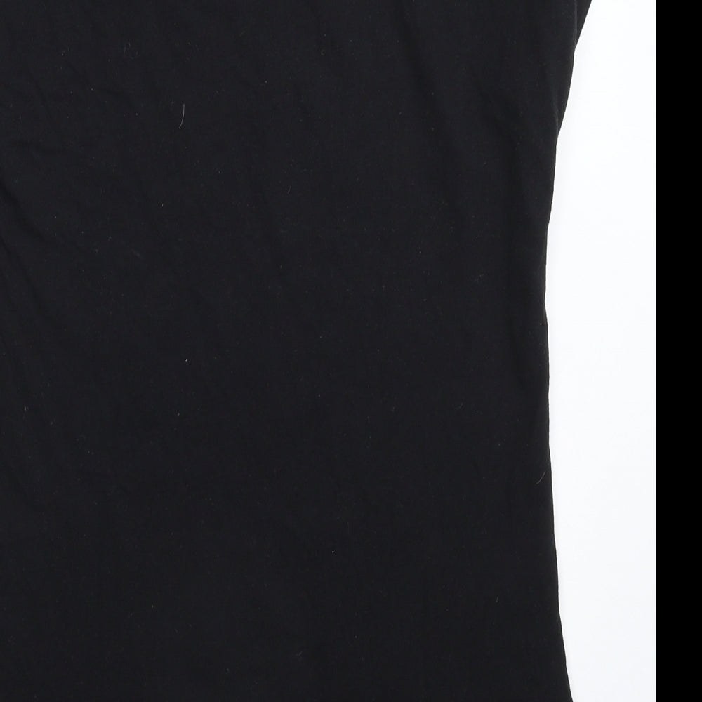 Papaya Womens Black   Basic T-Shirt Size S