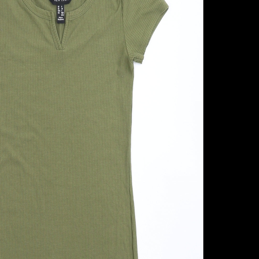 New Look Womens Green   T-Shirt Dress  Size 8