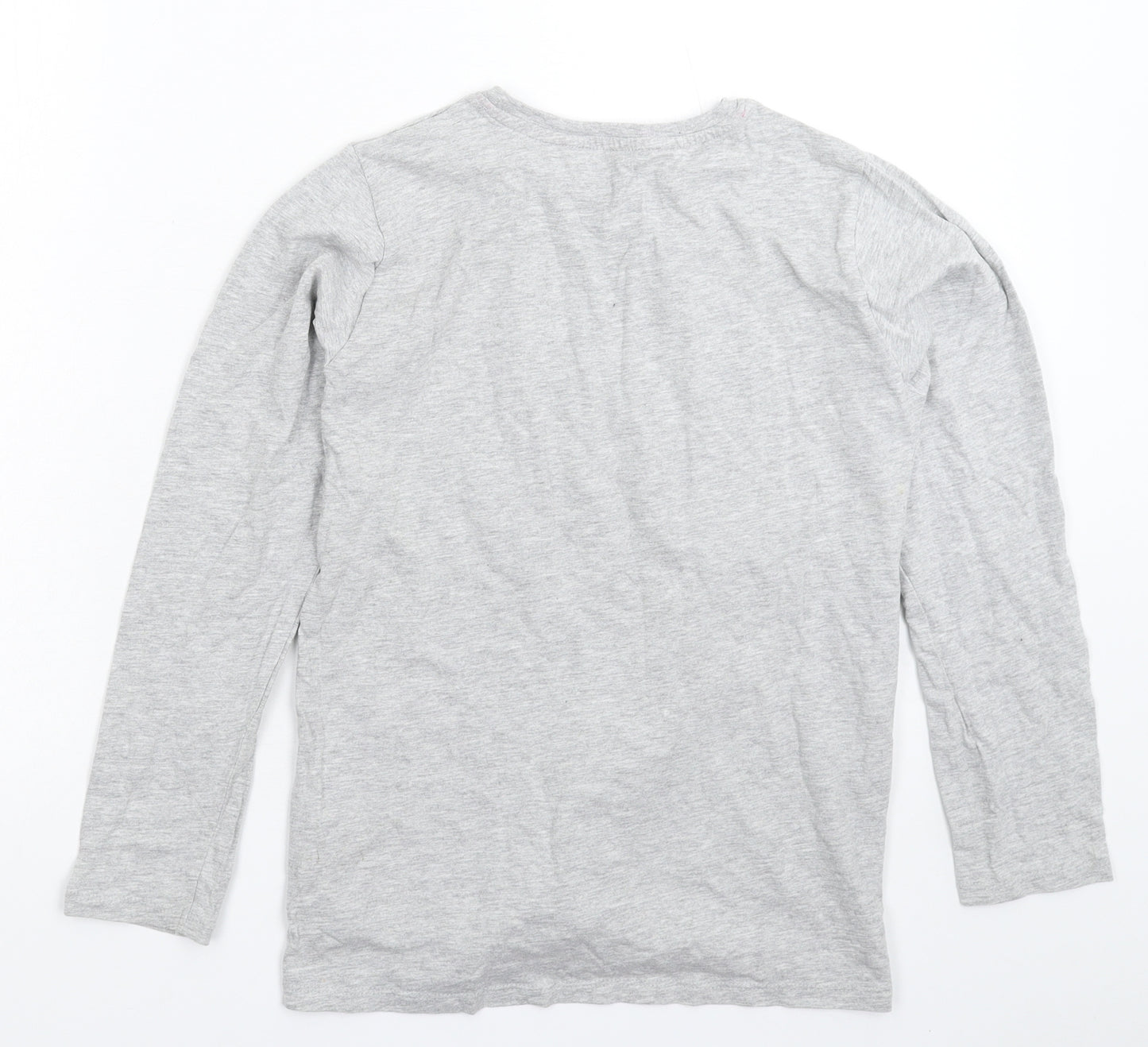 Pep&Co Girls Grey Solid  Top Pyjama Top Size 11-12 Years