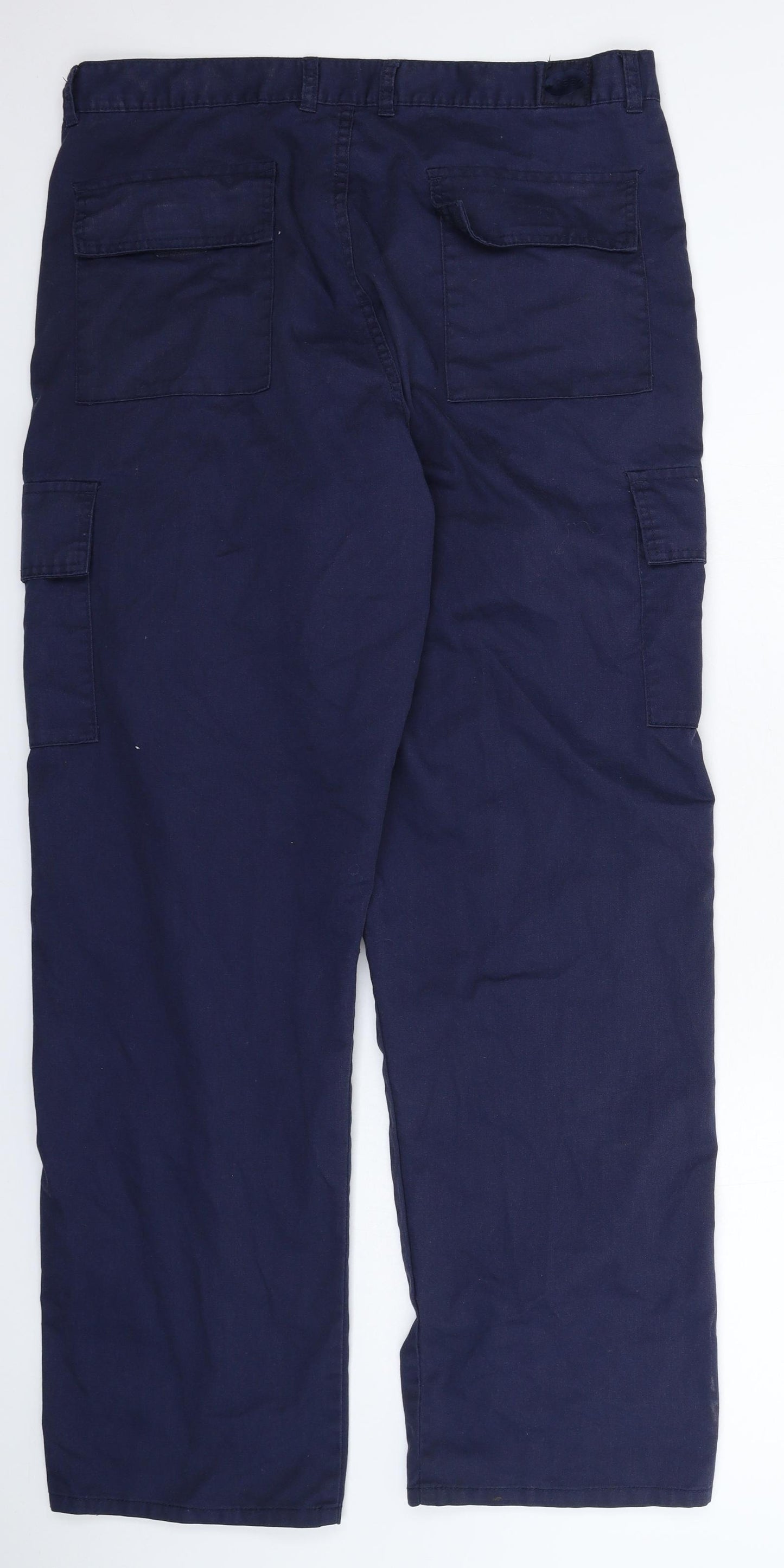 Uneek Mens Blue   Cargo Trousers Size 36 L33 in