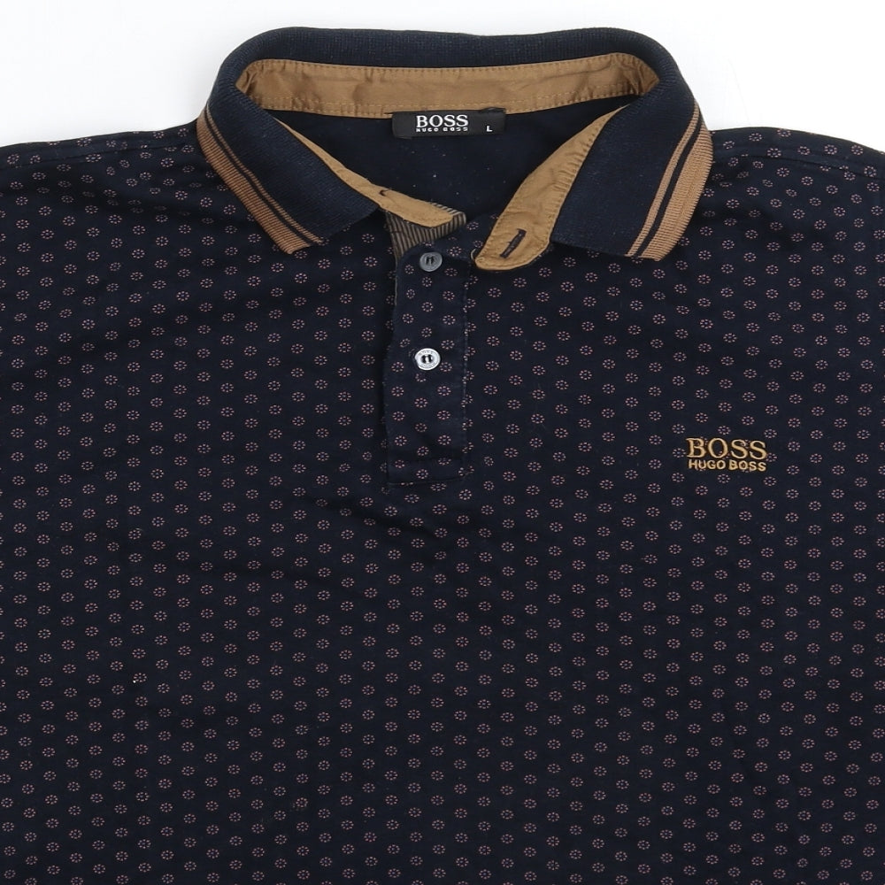 HUGO BOSS Mens Blue    Polo Size L