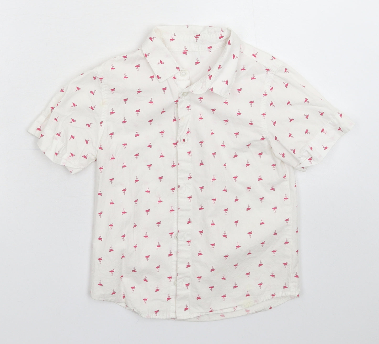 Matalan Boys White   Basic Button-Up Size 4-5 Years