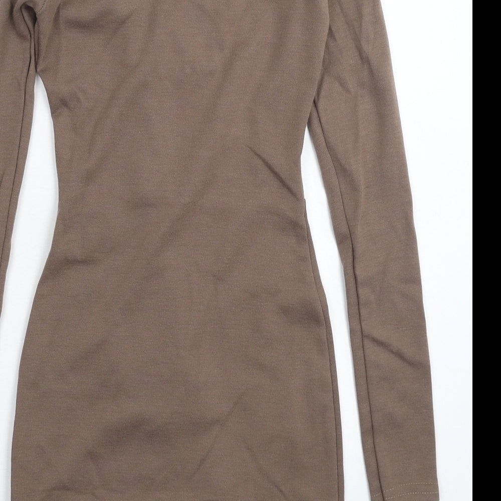 PRETTYLITTLETHING Womens Grey   Bodycon  Size 6