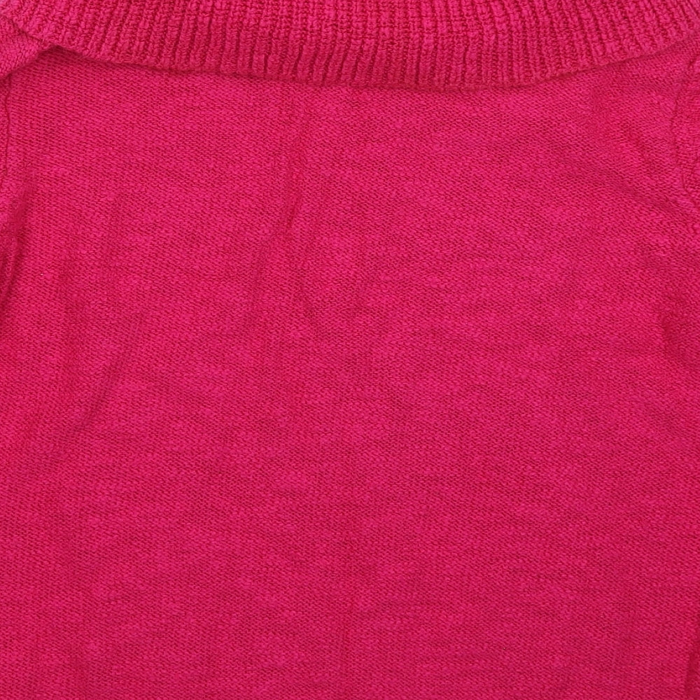 Per Una Womens Pink  Knit Pullover Jumper Size L