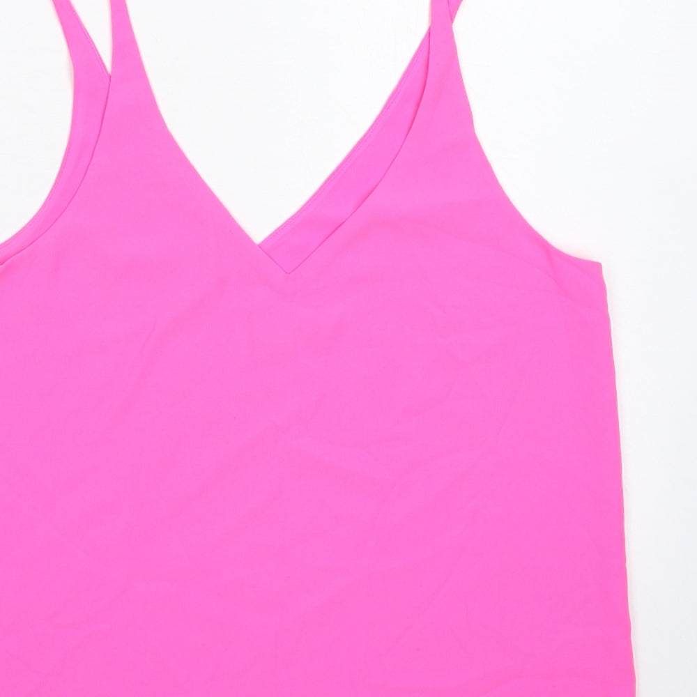 Topshop Womens Pink   Basic Tank Size 12