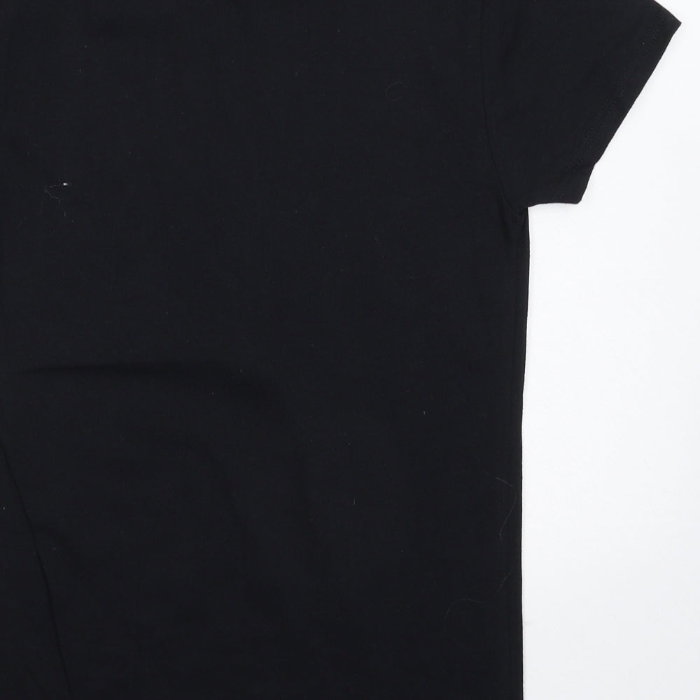 Anvil Womens Black   Basic T-Shirt Size S