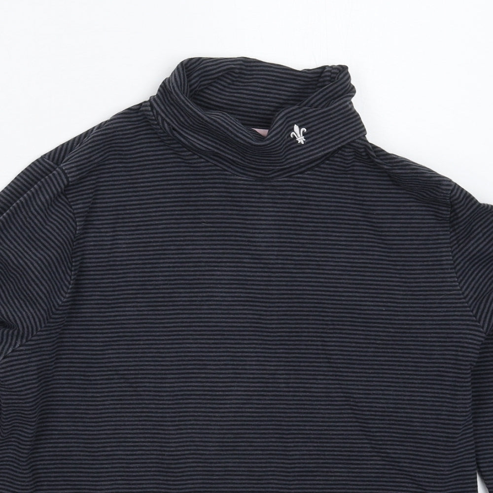 Toggi Womens Grey Striped  Pullover Sweatshirt Size 12