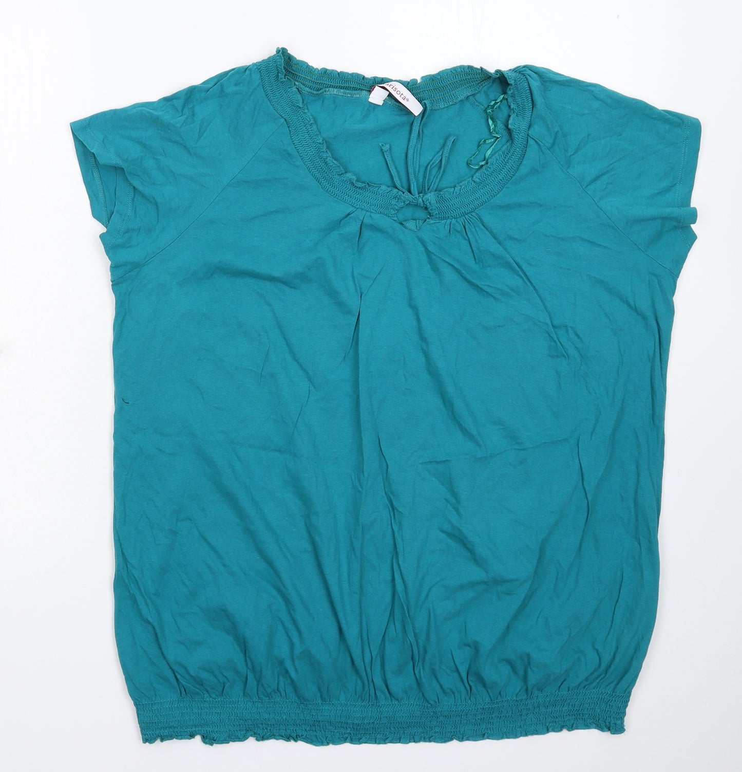 Marrisota Womens Green   Basic T-Shirt Size 24