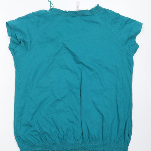 Marrisota Womens Green   Basic T-Shirt Size 24