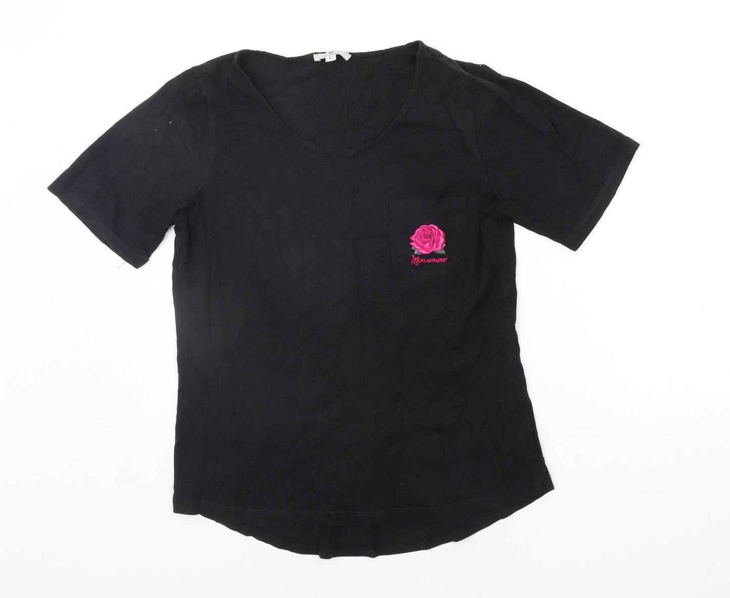 Preworn Womens Black   Basic T-Shirt Size S