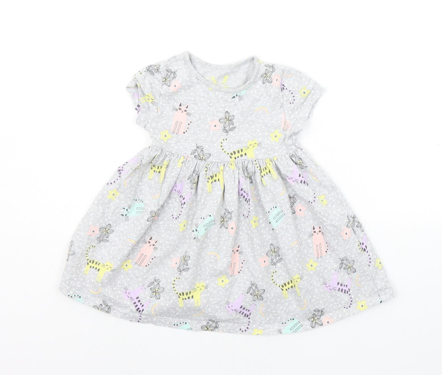 F&F Baby Grey Geometric  A-Line  Size 18-24 Months