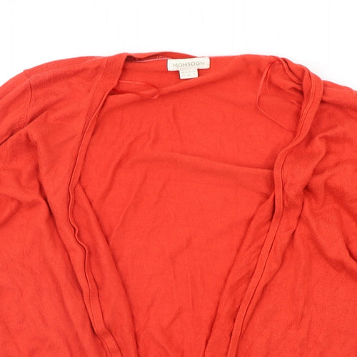Monsoon Womens Red   Cardigan Jumper Size 12