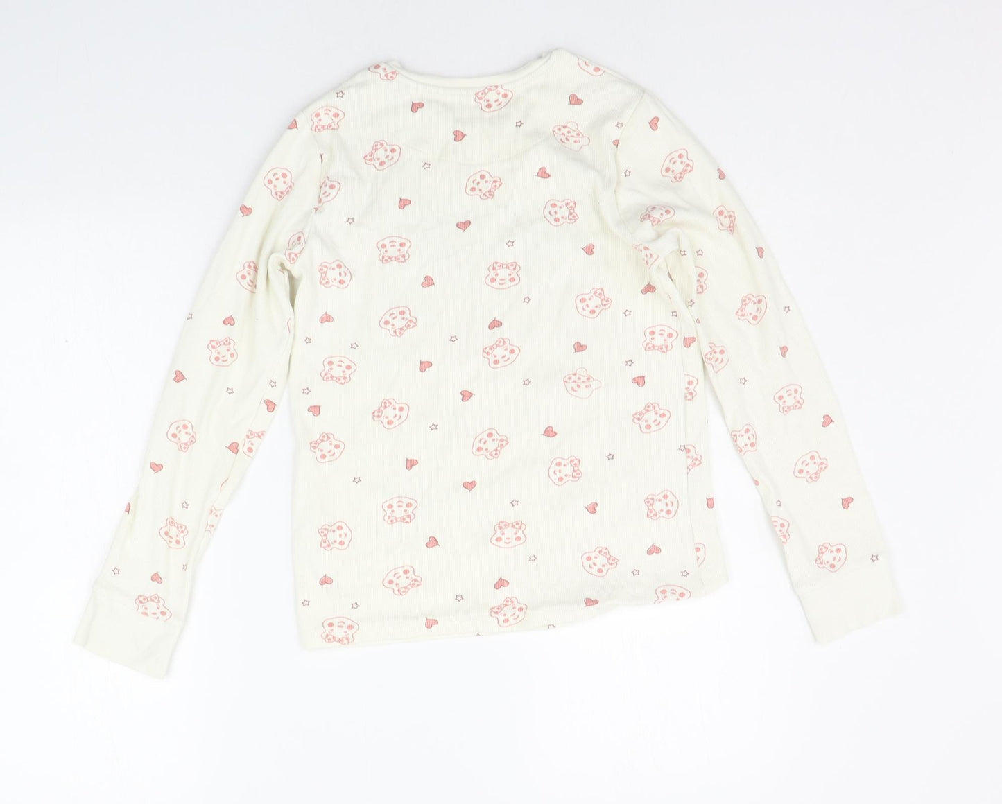 George Girls Yellow Geometric  Basic T-Shirt Size 13-14 Years  - BLUSH