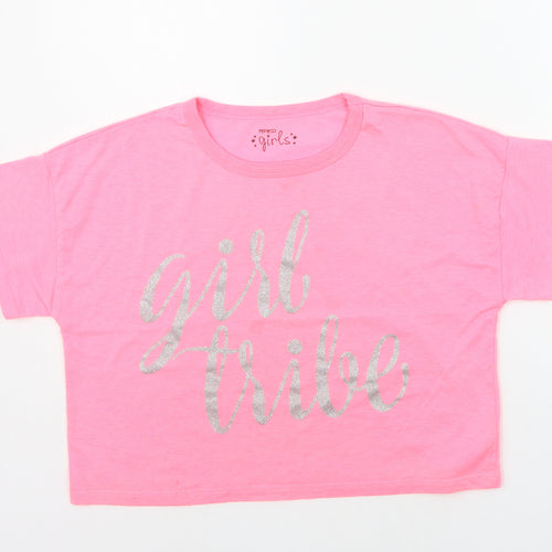 pep&CO Girls Pink   Basic T-Shirt Size 9-10 Years