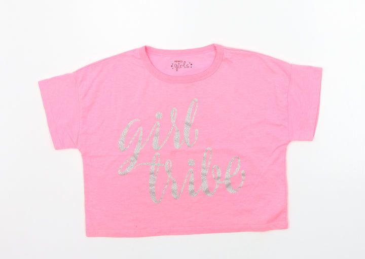 pep&CO Girls Pink Basic T-Shirt Size 9-10 Years