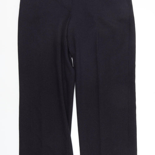 NEXT Womens Blue Striped  Trousers  Size 16 L28 in