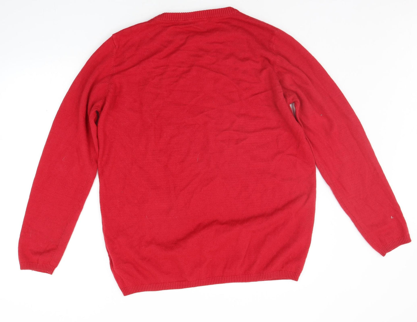 Livergy Mens Red   Pullover Jumper Size L  - Christams