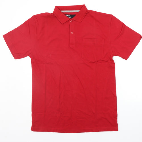 Urban Revival Mens Red    Polo Size M