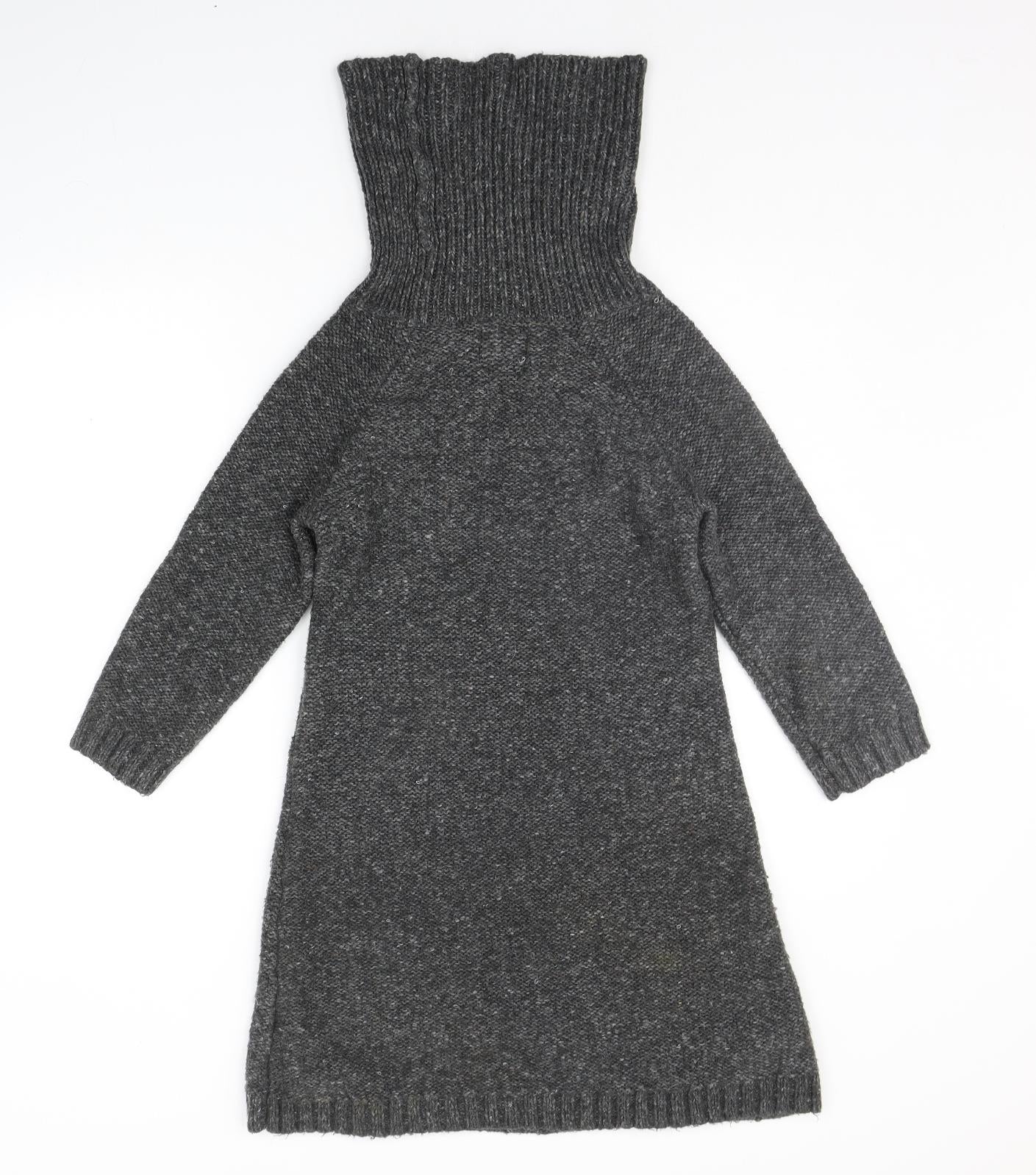 NEXT Womens Grey   Jumper Dress  Size 10