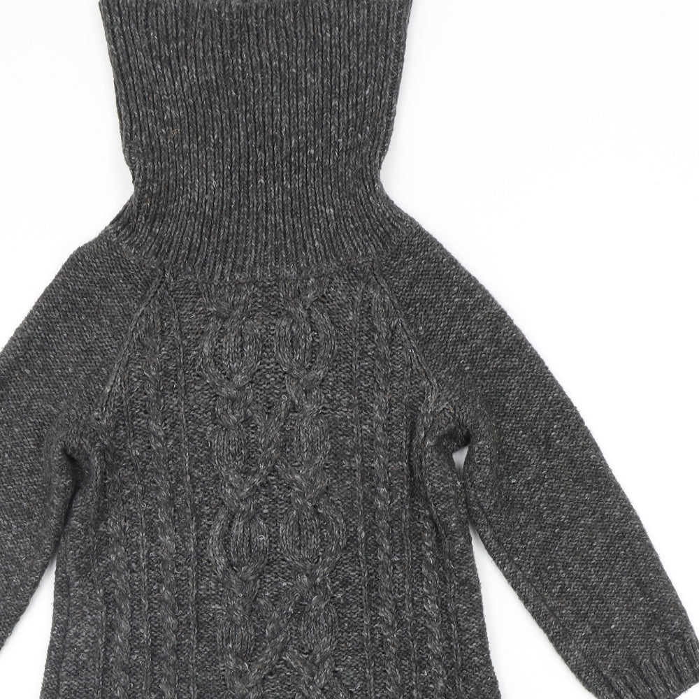 NEXT Womens Grey   Jumper Dress  Size 10