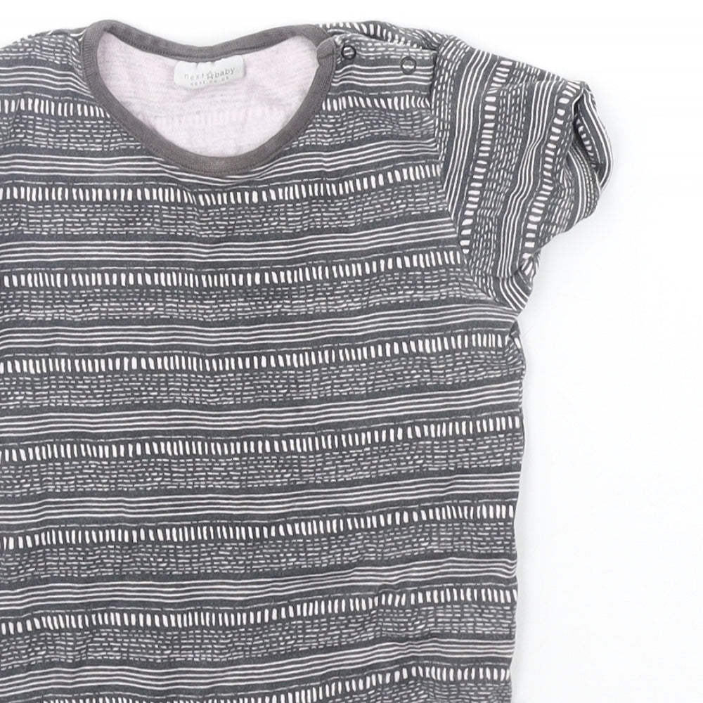 NEXT Baby Grey Geometric  Babygrow One-Piece Size 12-18 Months