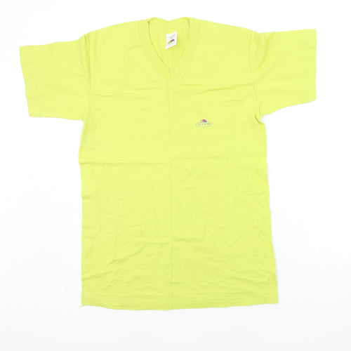 Fruit of the Loom Mens Yellow    T-Shirt Size M