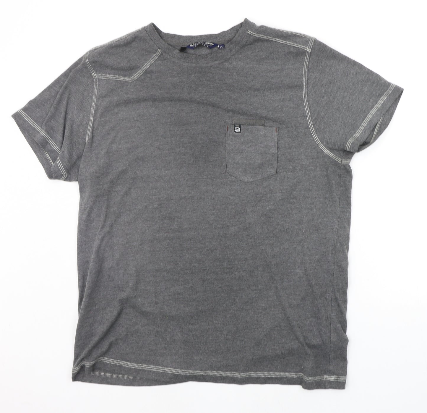 Duck and Cover Mens Grey    T-Shirt Size XL