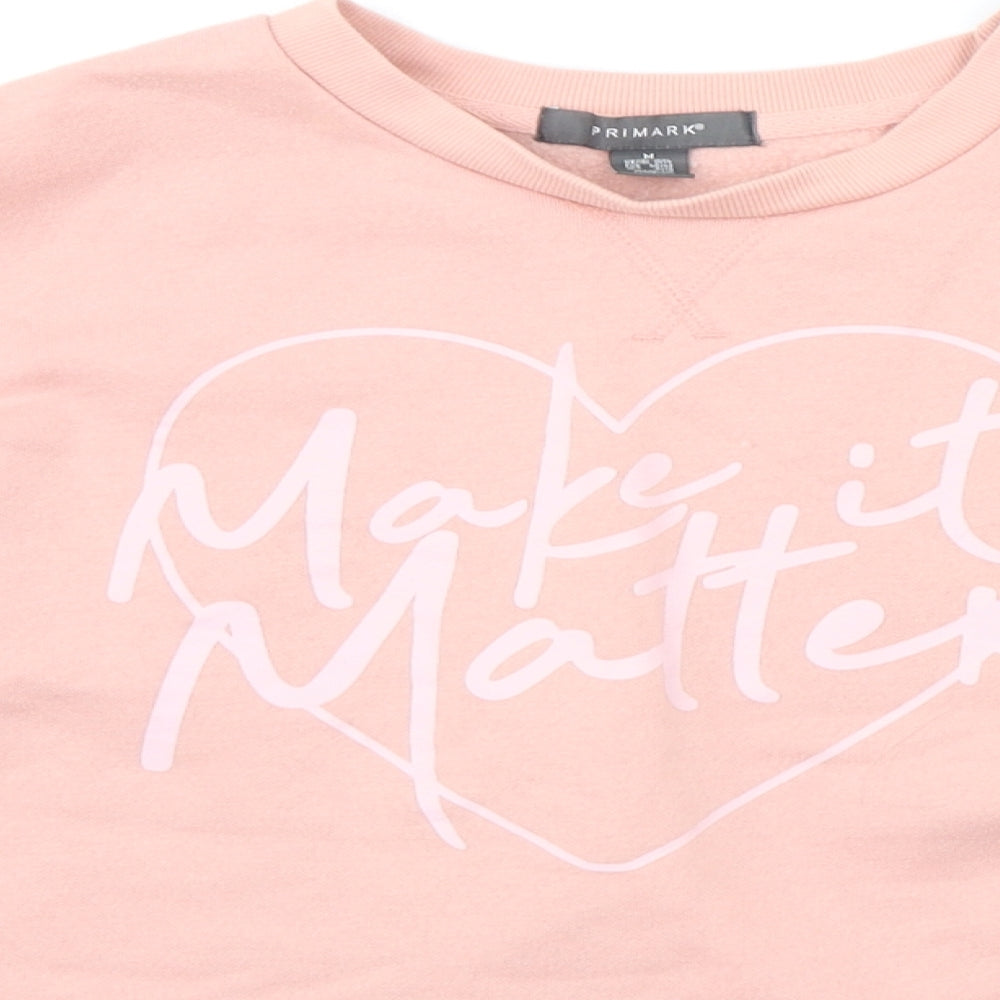 Primark Womens Pink   Pullover Jumper Size M