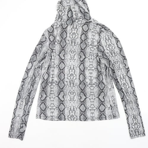 Primark Womens Grey Animal Print  Pullover Jumper Size L