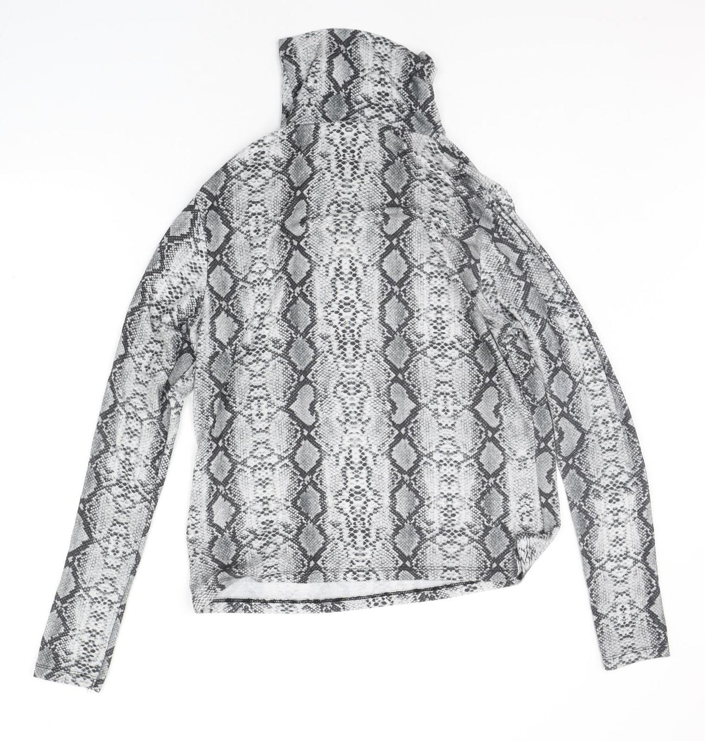 Primark Womens Grey Animal Print  Pullover Jumper Size L