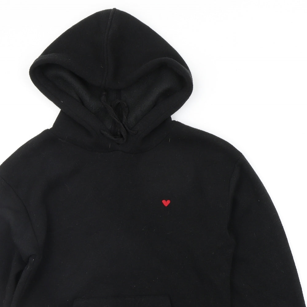 Topshop Womens Black   Pullover Hoodie Size 6