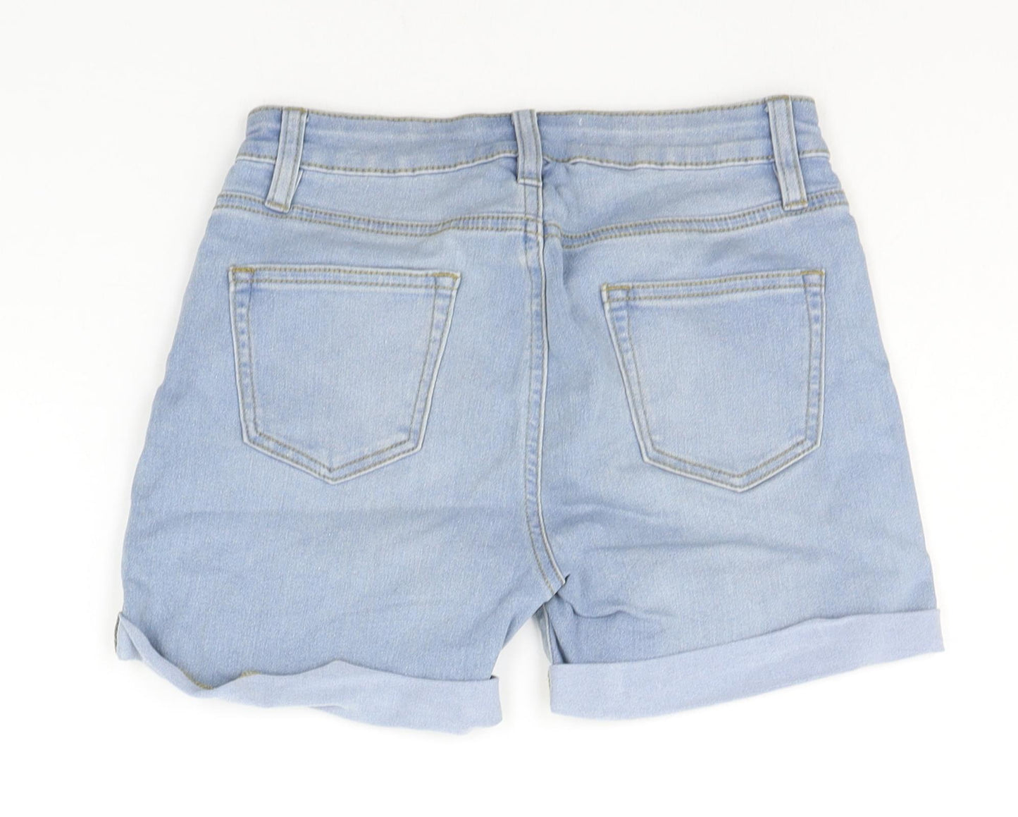 Denim & Co. Womens Blue   Chino Shorts Size 8