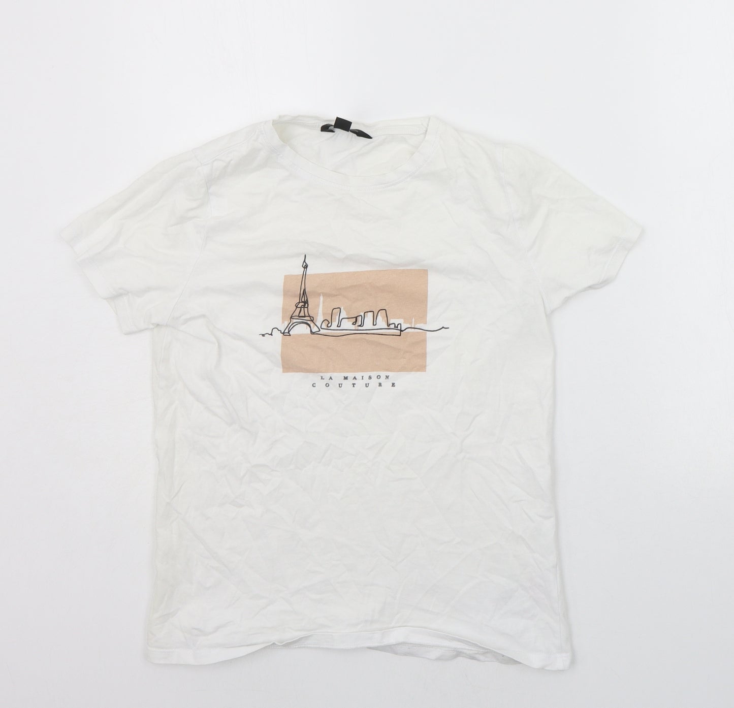 New Look Womens White   Basic T-Shirt Size 6