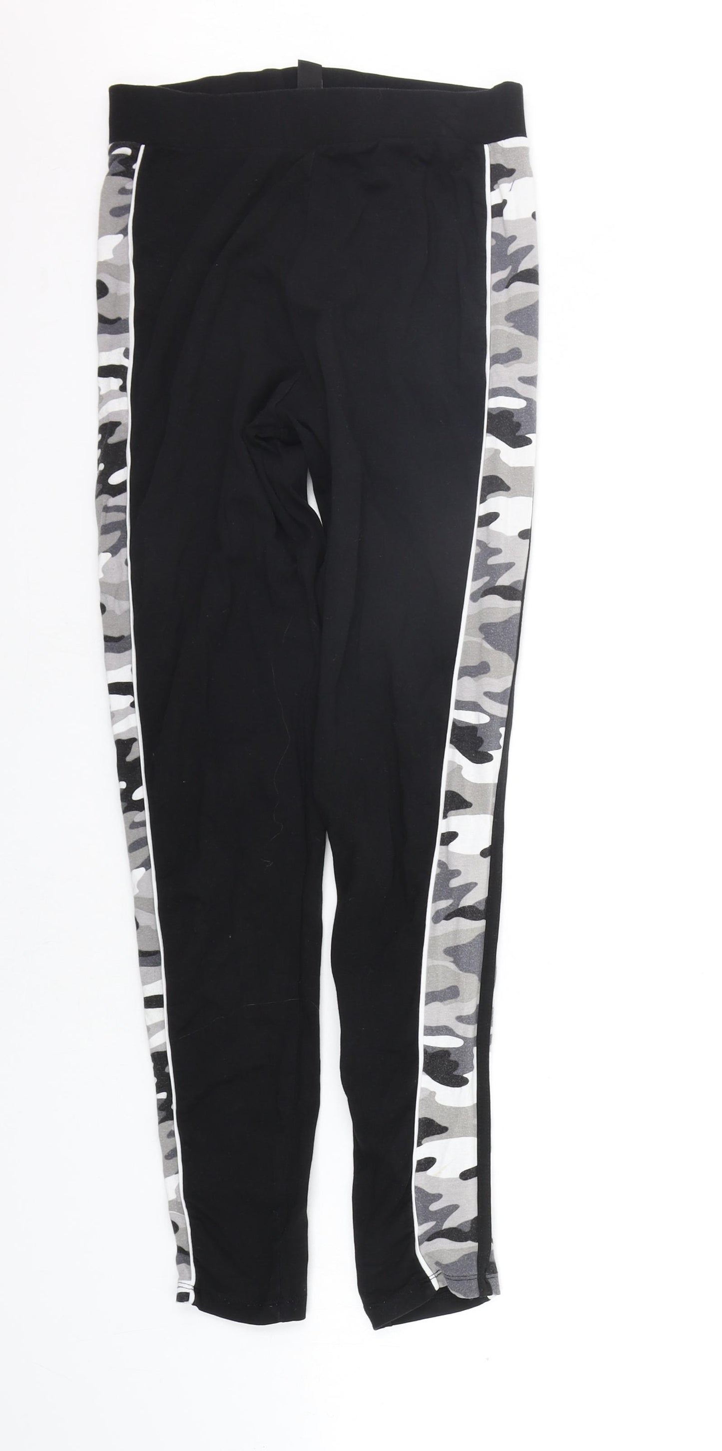 New Look Girls Black Camouflage  Jegging Trousers Size 14-15 Years